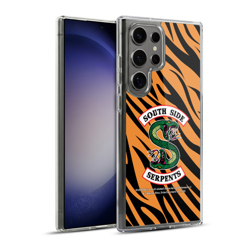 Riverdale South Side Serpents Tiger Print Logo Soft Gel Case for Samsung Galaxy S23 Ultra 5G & MagSafe
