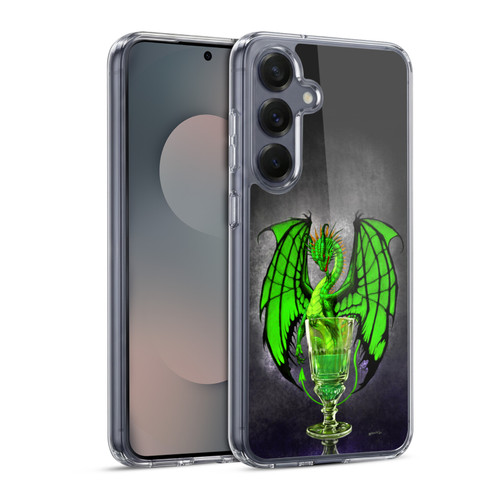 Stanley Morrison Dragons Absinthe Green Drink Soft Gel Case for Samsung Galaxy S25 & MagSafe