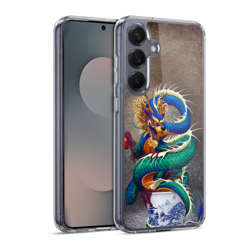 Stanley Morrison Dragons Asian Sake Drink Soft Gel Case for Samsung Galaxy S25 & MagSafe