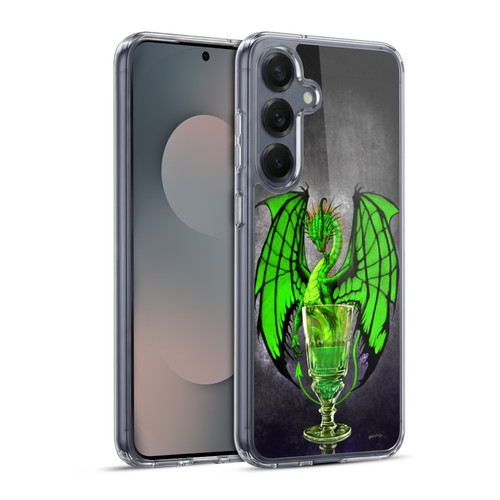 Stanley Morrison Dragons Absinthe Green Drink Soft Gel Case for Samsung Galaxy S25+ & MagSafe