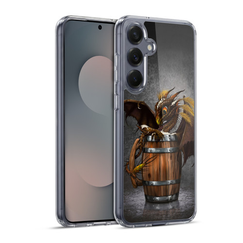 Stanley Morrison Dragons Barley Beer in Barrel Mug Soft Gel Case for Samsung Galaxy S25+ & MagSafe