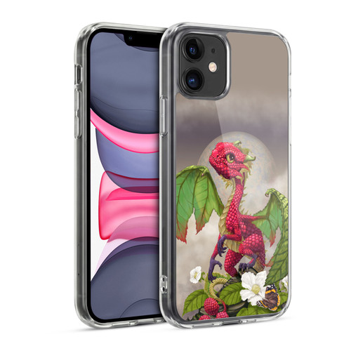Stanley Morrison Dragons 3 Raspberry Garden Soft Gel Case for Apple iPhone 11