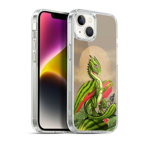 Stanley Morrison Dragons 3 Watermelon Garden Soft Gel Case for Apple iPhone 14 Plus & MagSafe