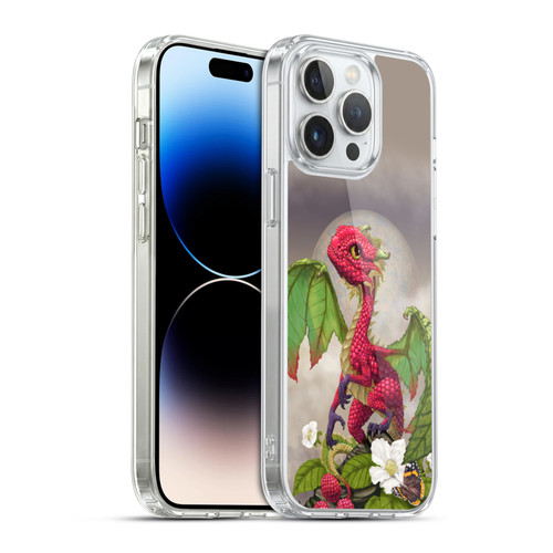 Stanley Morrison Dragons 3 Raspberry Garden Soft Gel Case for Apple iPhone 14 Pro Max & MagSafe