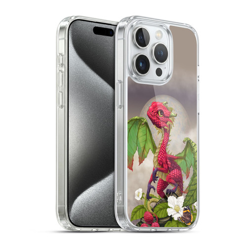 Stanley Morrison Dragons 3 Raspberry Garden Soft Gel Case for Apple iPhone 15 Pro & MagSafe