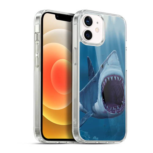 Vincent Hie Underwater Shark Bite Soft Gel Case for Apple iPhone 12 / iPhone 12 Pro & MagSafe