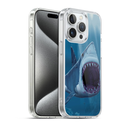 Vincent Hie Underwater Shark Bite Soft Gel Case for Apple iPhone 15 Pro & MagSafe
