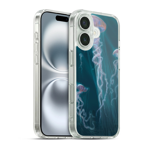 Vincent Hie Underwater Jellyfish Soft Gel Case for Apple iPhone 16 & MagSafe