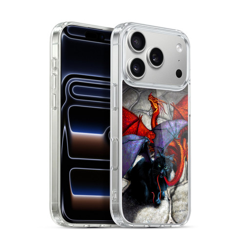 Stanley Morrison Dragons 3 Bat Winged Cat Vs Red Soft Gel Case for Apple iPhone 17 Pro