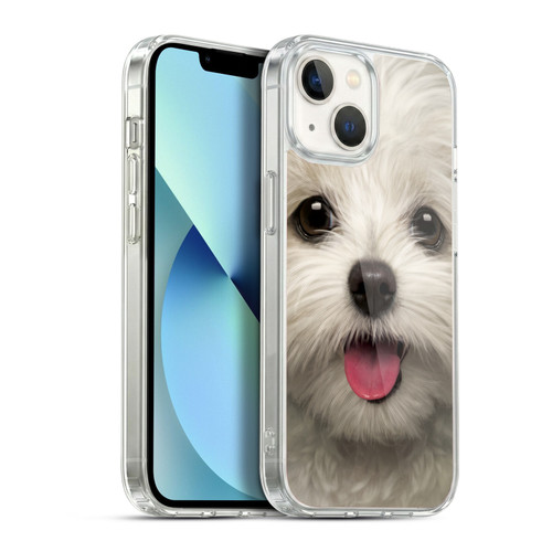 Vincent Hie Big Face Puppies Maltese Soft Gel Case for Apple iPhone 13