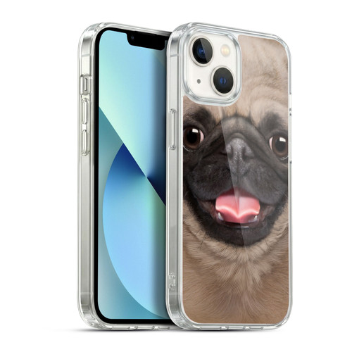 Vincent Hie Big Face Puppies Pug Soft Gel Case for Apple iPhone 13