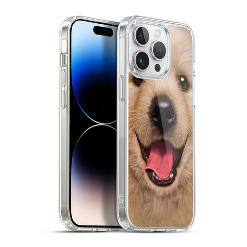 Vincent Hie Big Face Puppies Retriever Soft Gel Case for Apple iPhone 13 Pro Max & MagSafe