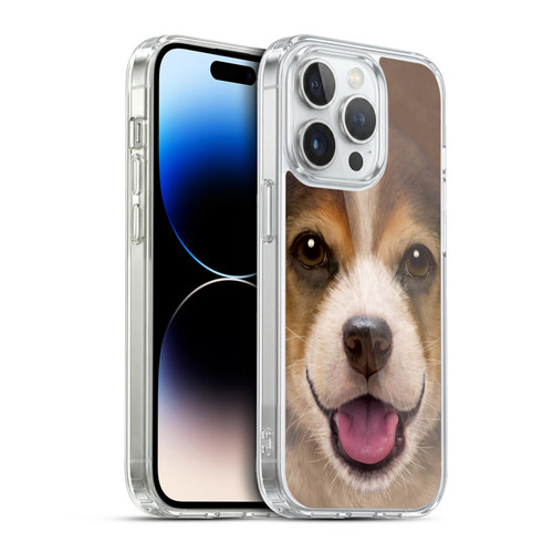 Vincent Hie Big Face Puppies Beagle Soft Gel Case for Apple iPhone 13 Pro & MagSafe