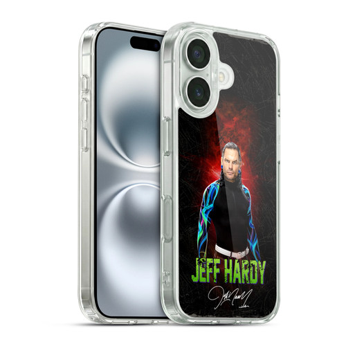 WWE Jeff Hardy LED Image 2 Soft Gel Case for Apple iPhone 16 & MagSafe