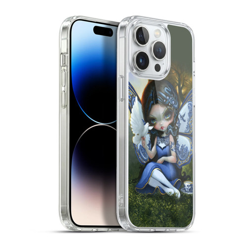 Strangeling Fairy Art Blue Willow Wings Soft Gel Case for Apple iPhone 13 Pro Max & MagSafe