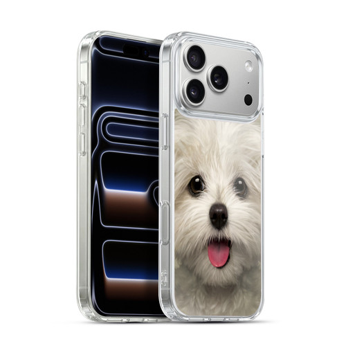 Vincent Hie Big Face Puppies Maltese Soft Gel Case for Apple iPhone 17 Pro Max