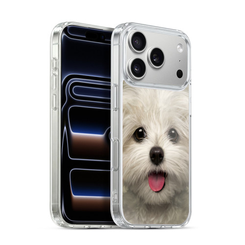 Vincent Hie Big Face Puppies Maltese Soft Gel Case for Apple iPhone 17 Pro