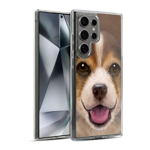 Vincent Hie Big Face Puppies Beagle Soft Gel Case for Samsung Galaxy S24 Ultra 5G & MagSafe