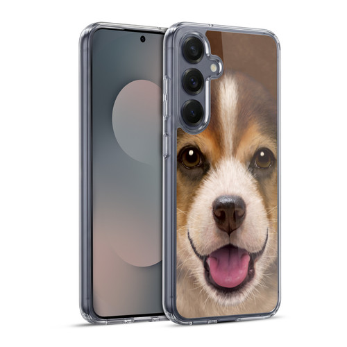 Vincent Hie Big Face Puppies Beagle Soft Gel Case for Samsung Galaxy S25+ & MagSafe