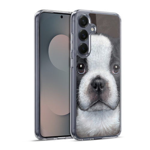 Vincent Hie Big Face Puppies French Bulldog Soft Gel Case for Samsung Galaxy S25+ & MagSafe
