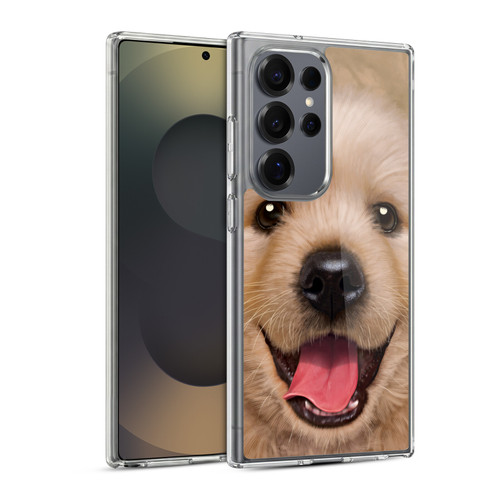 Vincent Hie Big Face Puppies Retriever Soft Gel Case for Samsung Galaxy S25 Ultra & MagSafe