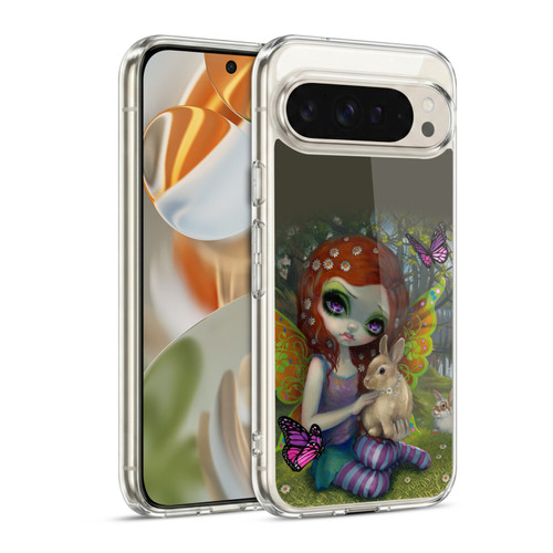 Strangeling Fairy Art Spring with Bunny Soft Gel Case for Google Pixel 9 / Pixel 9 Pro