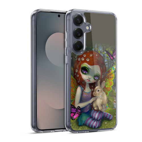 Strangeling Fairy Art Spring with Bunny Soft Gel Case for Samsung Galaxy S25 & MagSafe