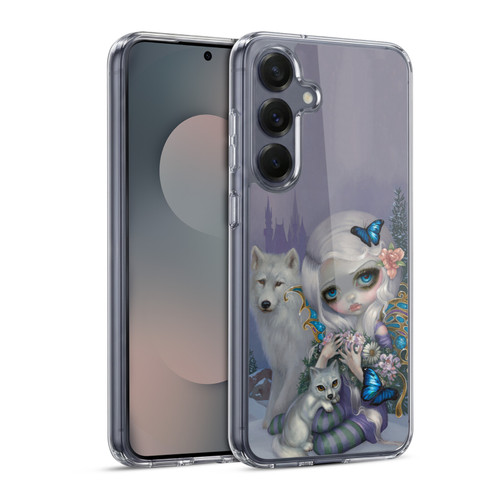 Strangeling Fairy Art Winter with Wolf Soft Gel Case for Samsung Galaxy S25 & MagSafe