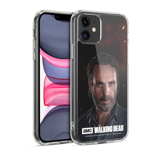 AMC The Walking Dead Season 8 Portraits Rick Soft Gel Case for Apple iPhone 11
