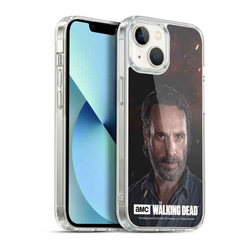 AMC The Walking Dead Season 8 Portraits Rick Soft Gel Case for Apple iPhone 13