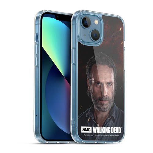 AMC The Walking Dead Season 8 Portraits Rick Soft Gel Case for Apple iPhone 13 Mini & MagSafe
