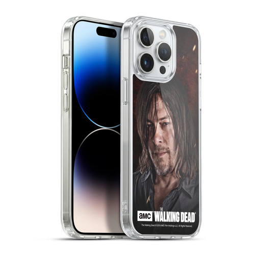 AMC The Walking Dead Season 8 Portraits Daryl Soft Gel Case for Apple iPhone 13 Pro Max & MagSafe
