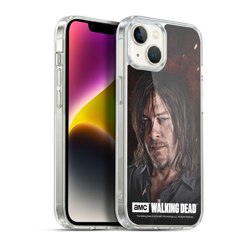 AMC The Walking Dead Season 8 Portraits Daryl Soft Gel Case for Apple iPhone 14 Plus & MagSafe