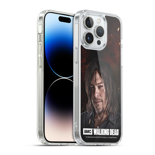 AMC The Walking Dead Season 8 Portraits Daryl Soft Gel Case for Apple iPhone 14 Pro Max & MagSafe