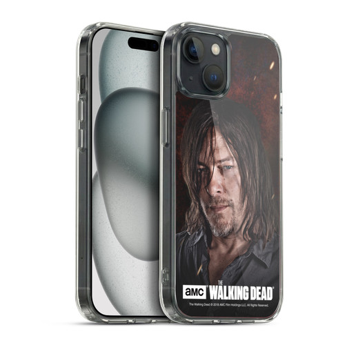 AMC The Walking Dead Season 8 Portraits Daryl Soft Gel Case for Apple iPhone 15 Plus & MagSafe