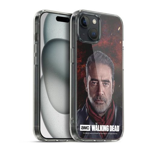 AMC The Walking Dead Season 8 Portraits Negan Soft Gel Case for Apple iPhone 15 Plus & MagSafe