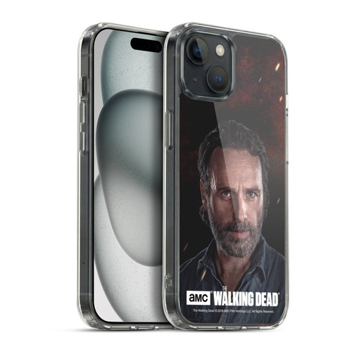AMC The Walking Dead Season 8 Portraits Rick Soft Gel Case for Apple iPhone 15 Plus & MagSafe