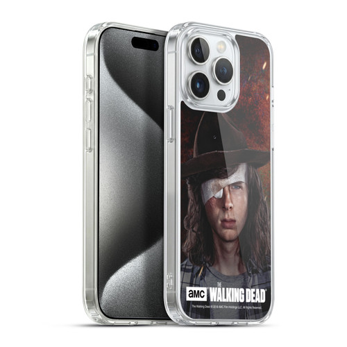 AMC The Walking Dead Season 8 Portraits Carl Soft Gel Case for Apple iPhone 15 Pro Max & MagSafe