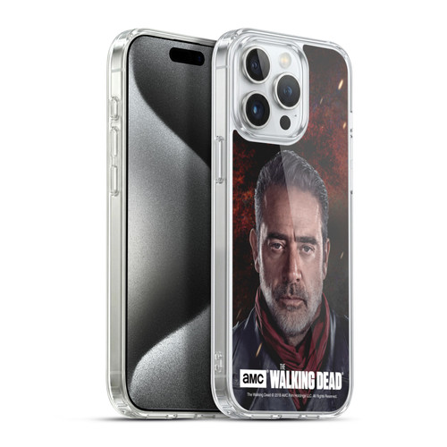 AMC The Walking Dead Season 8 Portraits Negan Soft Gel Case for Apple iPhone 15 Pro Max & MagSafe