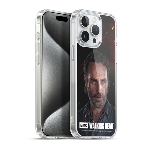 AMC The Walking Dead Season 8 Portraits Rick Soft Gel Case for Apple iPhone 15 Pro Max & MagSafe