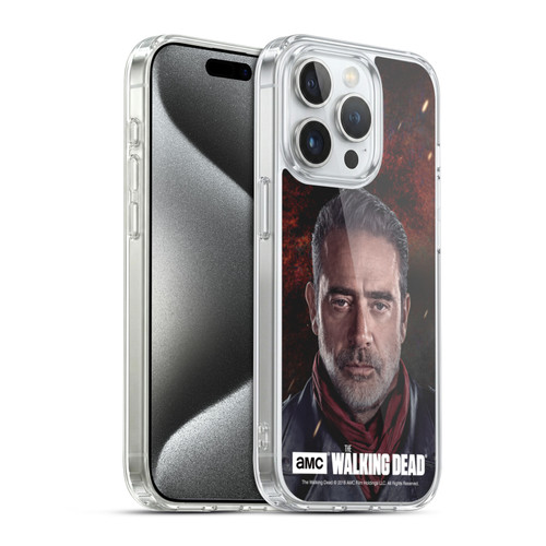 AMC The Walking Dead Season 8 Portraits Negan Soft Gel Case for Apple iPhone 15 Pro & MagSafe