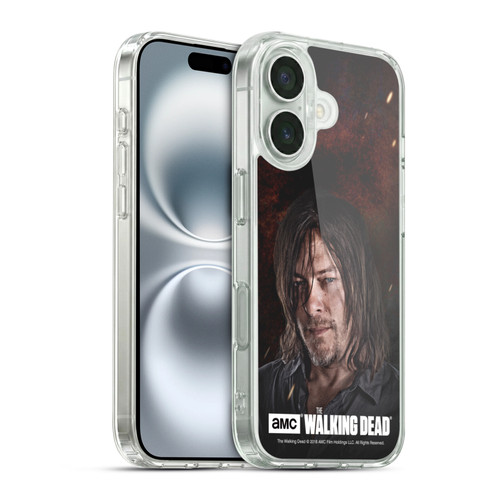 AMC The Walking Dead Season 8 Portraits Daryl Soft Gel Case for Apple iPhone 16 & MagSafe