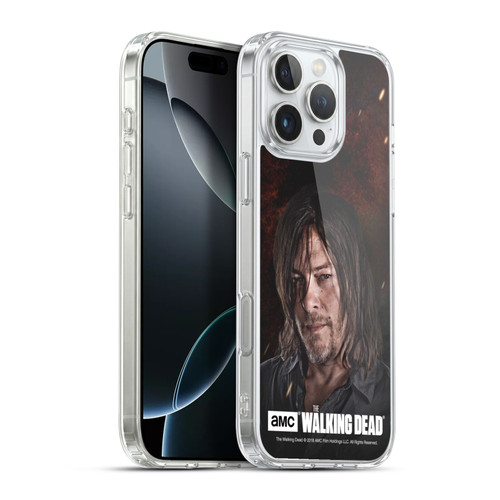AMC The Walking Dead Season 8 Portraits Daryl Soft Gel Case for Apple iPhone 16 Pro Max & MagSafe