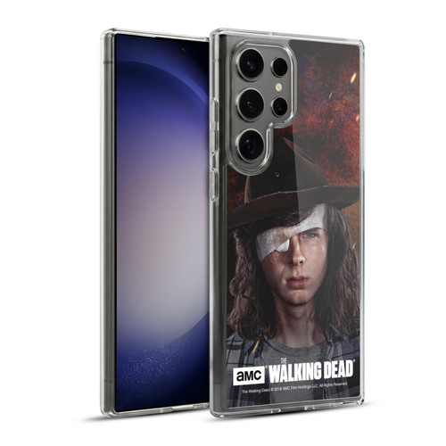 AMC The Walking Dead Season 8 Portraits Carl Soft Gel Case for Samsung Galaxy S23 Ultra 5G & MagSafe
