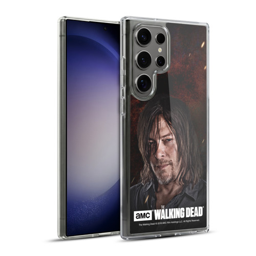 AMC The Walking Dead Season 8 Portraits Daryl Soft Gel Case for Samsung Galaxy S23 Ultra 5G & MagSafe