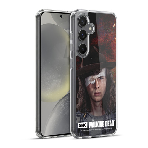 AMC The Walking Dead Season 8 Portraits Carl Soft Gel Case for Samsung Galaxy S24+ 5G & MagSafe