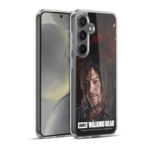 AMC The Walking Dead Season 8 Portraits Daryl Soft Gel Case for Samsung Galaxy S24+ 5G & MagSafe