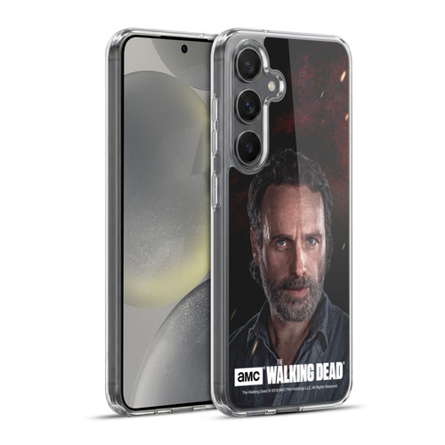 AMC The Walking Dead Season 8 Portraits Rick Soft Gel Case for Samsung Galaxy S24+ 5G & MagSafe