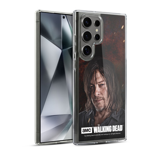 AMC The Walking Dead Season 8 Portraits Daryl Soft Gel Case for Samsung Galaxy S24 Ultra 5G & MagSafe