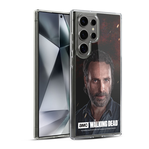 AMC The Walking Dead Season 8 Portraits Rick Soft Gel Case for Samsung Galaxy S24 Ultra 5G & MagSafe